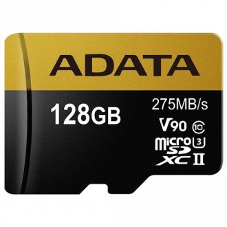 ADATA Premier ONE microSDXC UHS-II U3 Class 10 128GB + SD adapter