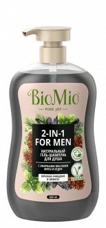 BioMio Bio Shower Body & Hair Gel Мята и кедр