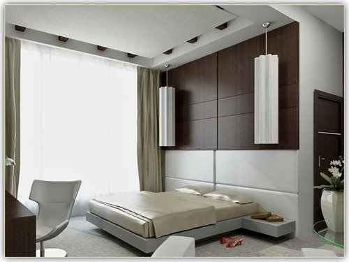 Потолки из гипсокартона в спальне - фото и советы по дизайну