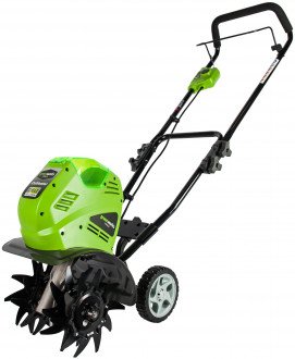 Лучший аккумуляторный  культиватор – Greenworks G-MAX 40V G40TL