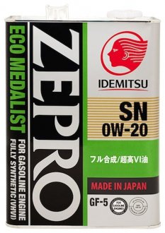 Idemitsu Zepro Eco Medalist 0W-20