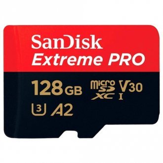 SanDisk Extreme Pro microSDXC Class 10 UHS Class 3 V30 A2 170MB/s 128GB + SD adapter