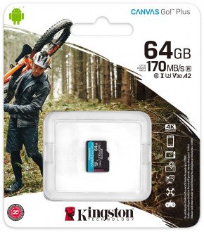 Kingston Canvas GO! Plus SDCG3/64GB