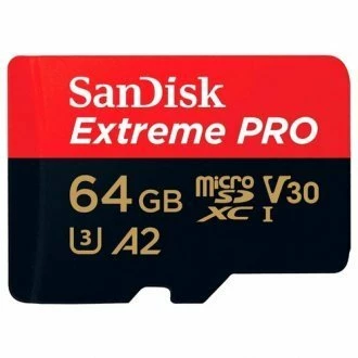 SanDisk Extreme Pro microSDXC Class 10 UHS Class 3 V30 A2 170MB/s 64GB + SD adapter