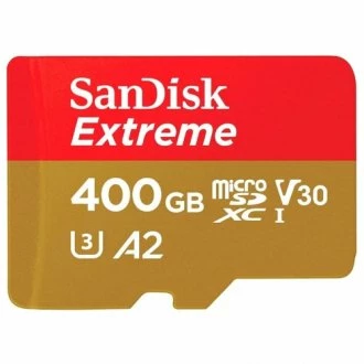 SanDisk Extreme microSDXC Class 10 UHS Class 3 V30 A2 160MB/s 400GB + SD adapter