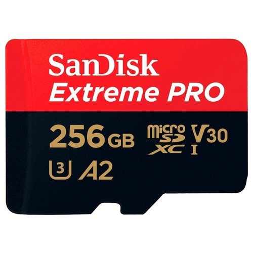 SanDisk Extreme Pro microSDXC Class 10 UHS Class 3 V30 A2 170MB/s 256GB + SD adapter