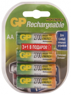 GP Rechargeable 2700 Series AA