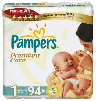 Pampers Premium Care 1 (2-5 кг)