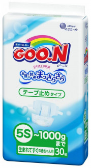 Подгузники Goo.N 5S (до 1 кг)