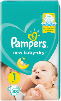 Pampers New Baby Dry 1 (2-5 кг)