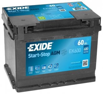 Exide Start-Stop AGM EK600