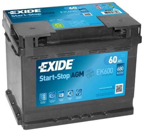 Exide Start-Stop AGM EK600