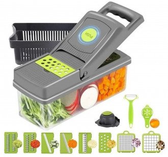 Veggie Slicer слайсер с контейнером 14 в 1