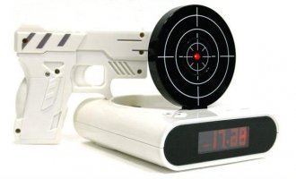 Gun Alarm Clock