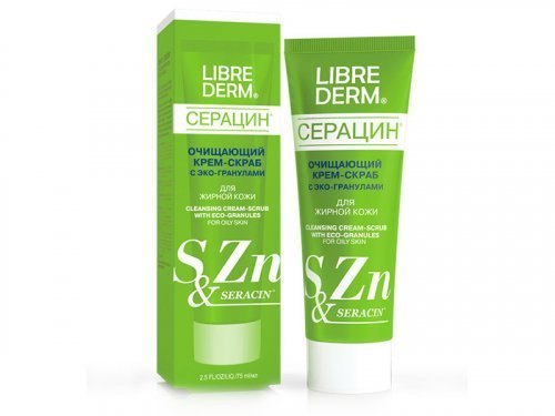 Крем-скраб Librederm Серацин очищающий с эко-гранулами