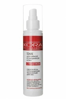 Тоник для лица Кора для жирной и смешанной кожи с пребиотиком