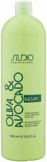 Увлажняющий бальзам Kapous Studio Professional Oliva & Avocado для сухих и поврежденных волос