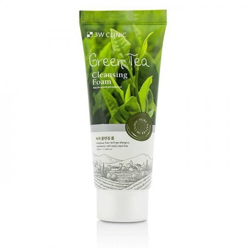 3W Clinic Cleansing Foam Green Tea