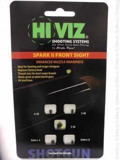 Мушка HiViz SPARK II front sight зеленая универсальная