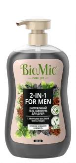 BioMio Bio Shower Body & Hair Gel Мята и кедр