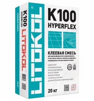 Лучший усиленный плиточный клей – Litokol Hyperflex K100