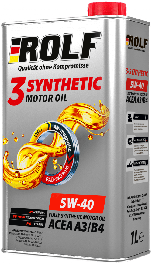 Rolf 3-Synthetic 5W-40, Acea A3/B4