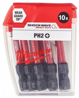 Milwaukee SHOCKWAVE PH2 50мм (10 шт)